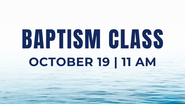 Baptism Class