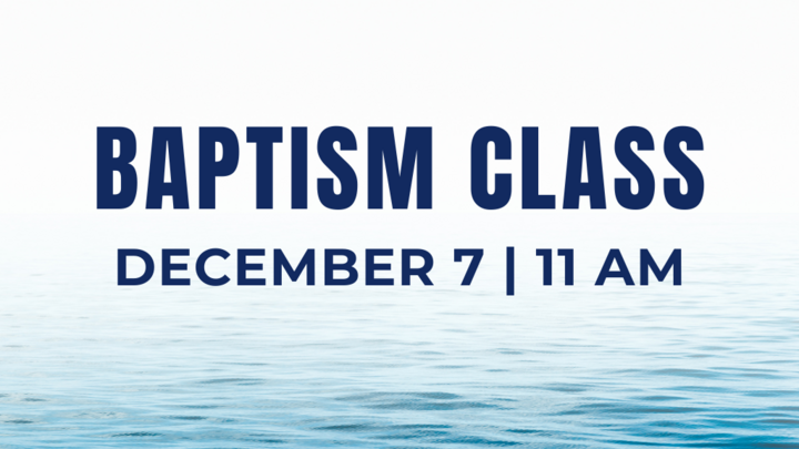 Baptism Class