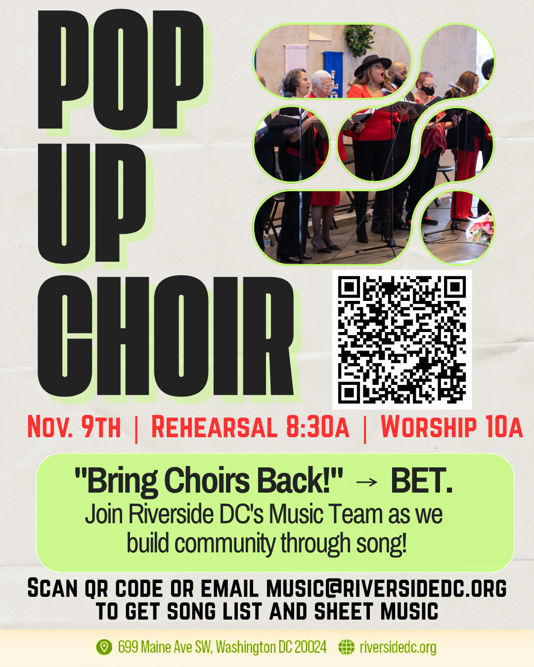 Pop Up Choir - November 2025