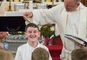 Baptism of a youth