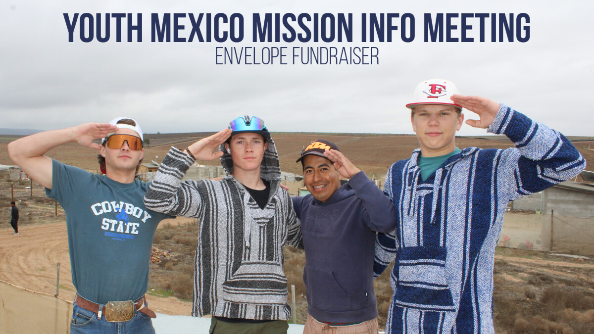 Youth Mexico Mission Envelope Fundraiser