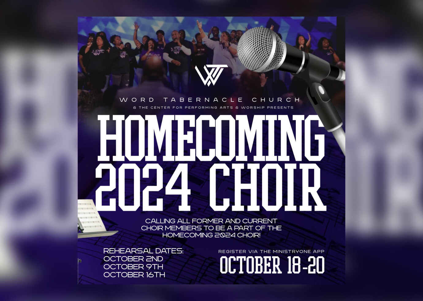 Homecoming Choir Rehearsal