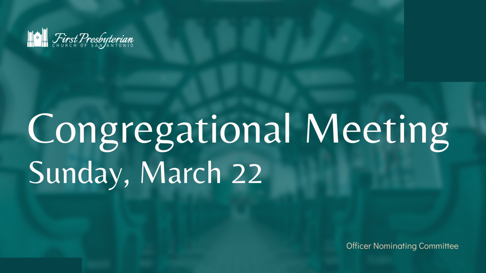 Congregational Meeting