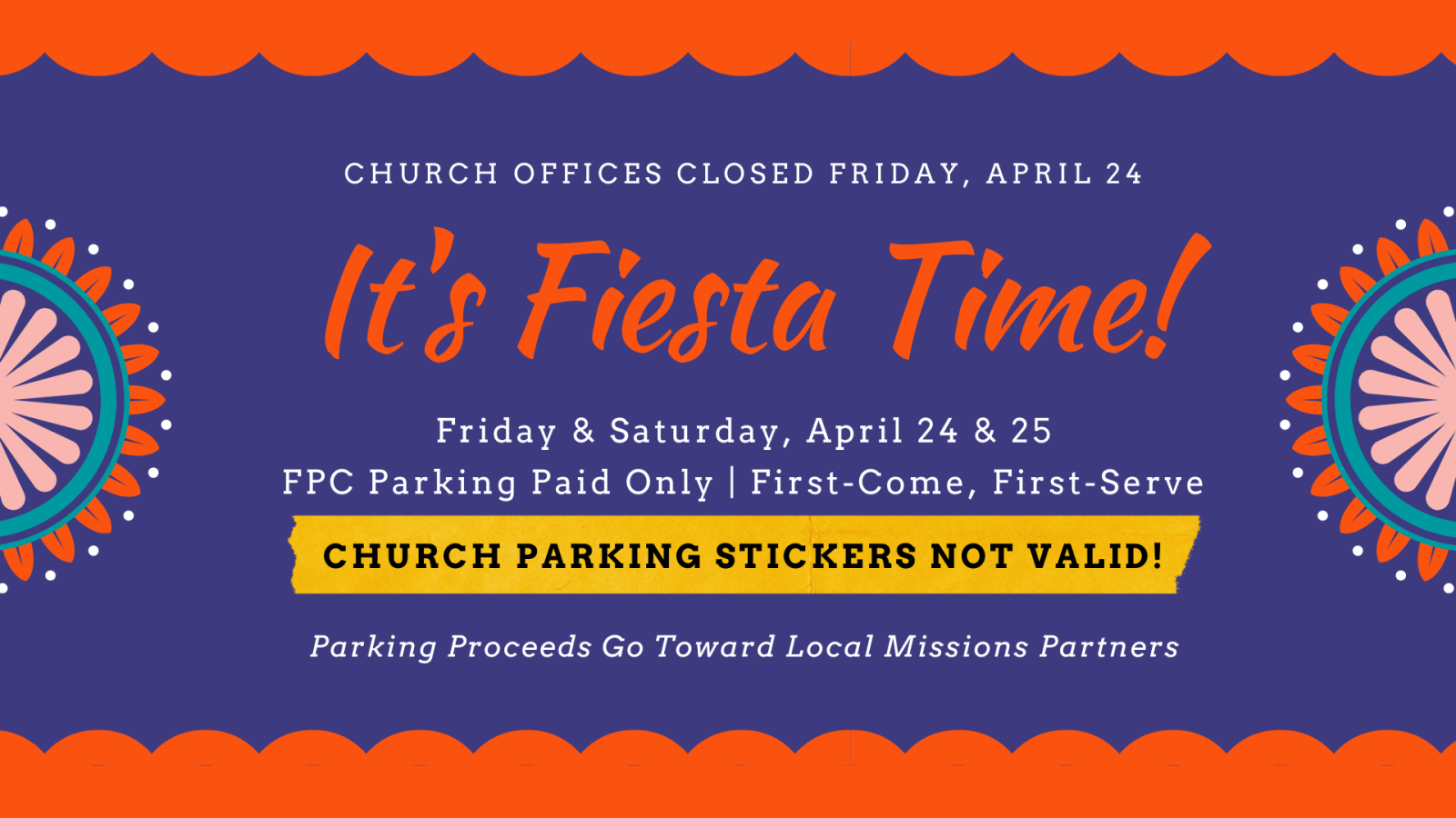 Church Closed for Battle of Flowers