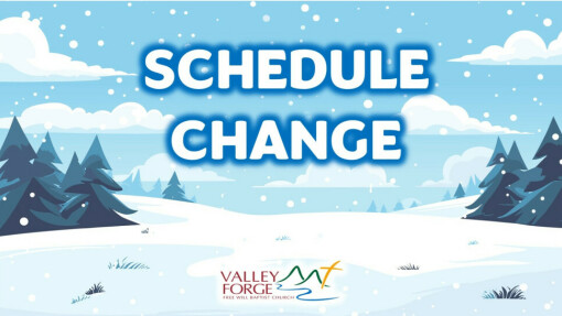 January 8, 2025 Schedule Change