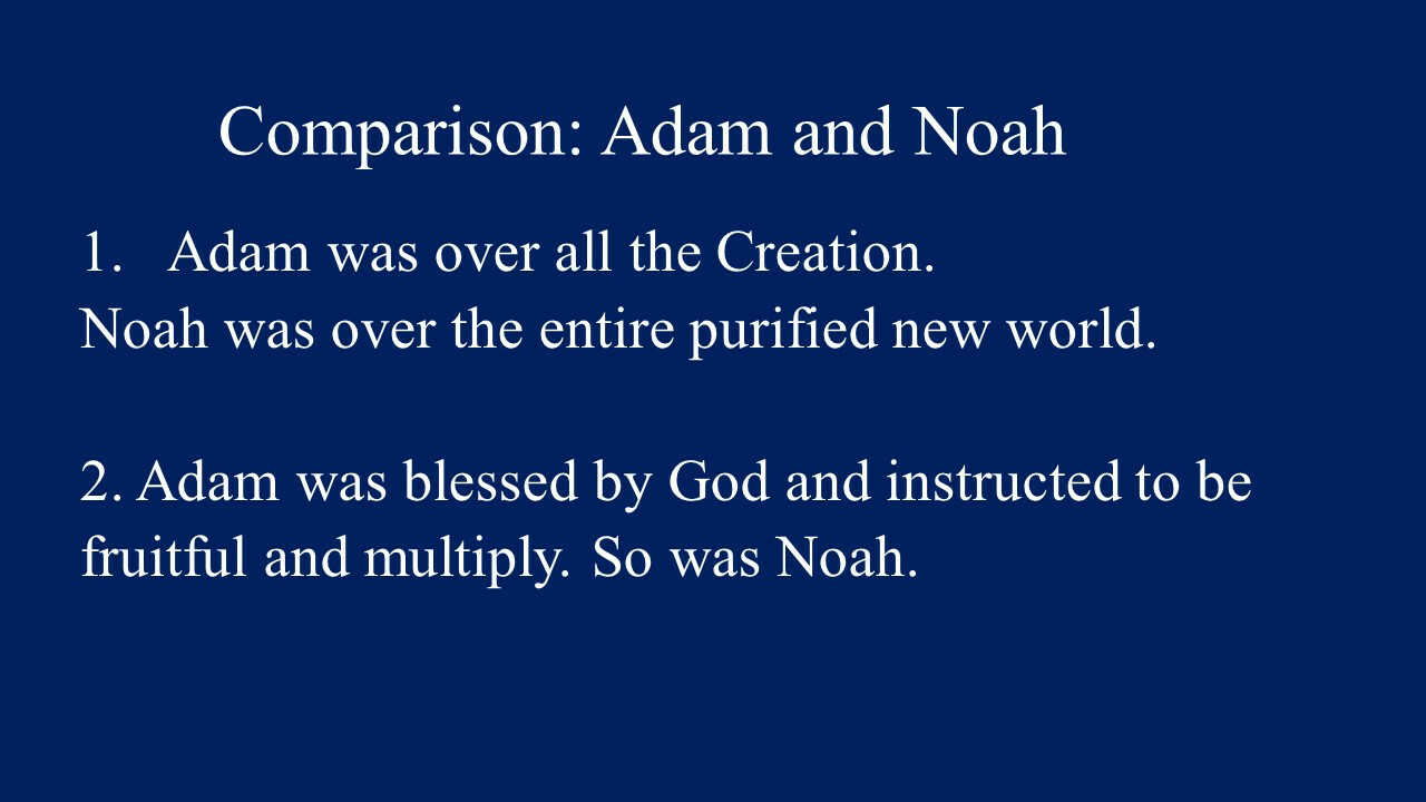 Comparison Adam Noah