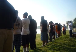 Boy & Men Sunrise Meditation