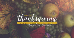 "What Does It Take to be Thankful?" (cont.)