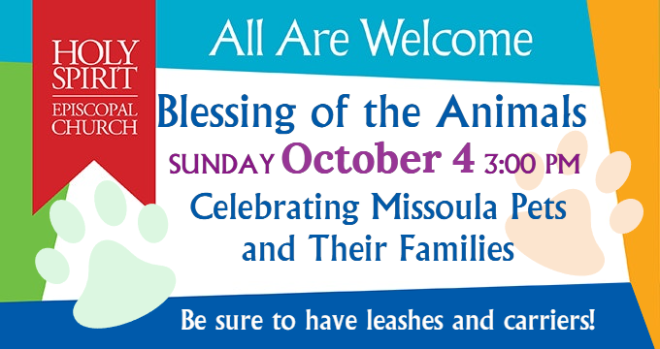Blessing of the Animals, 3 pm