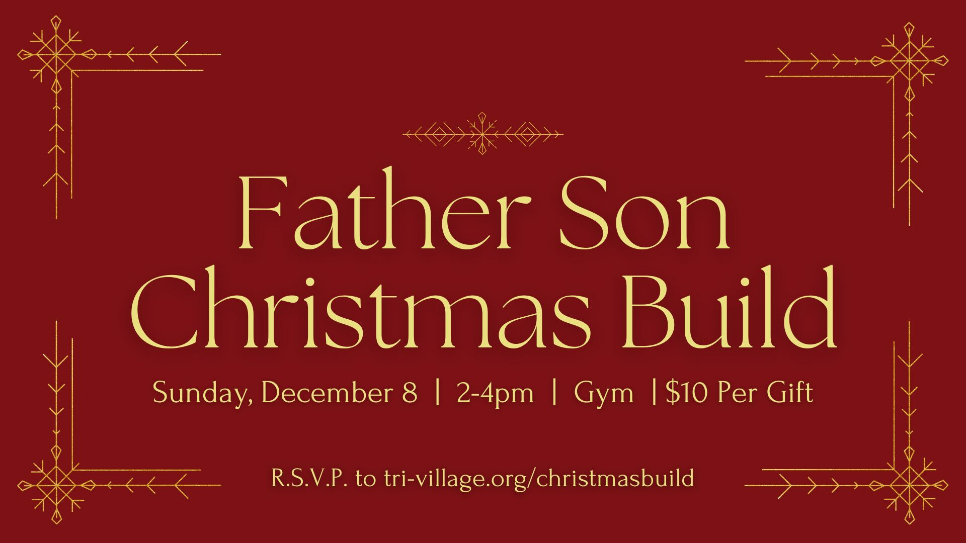 Father Son Christmas Build