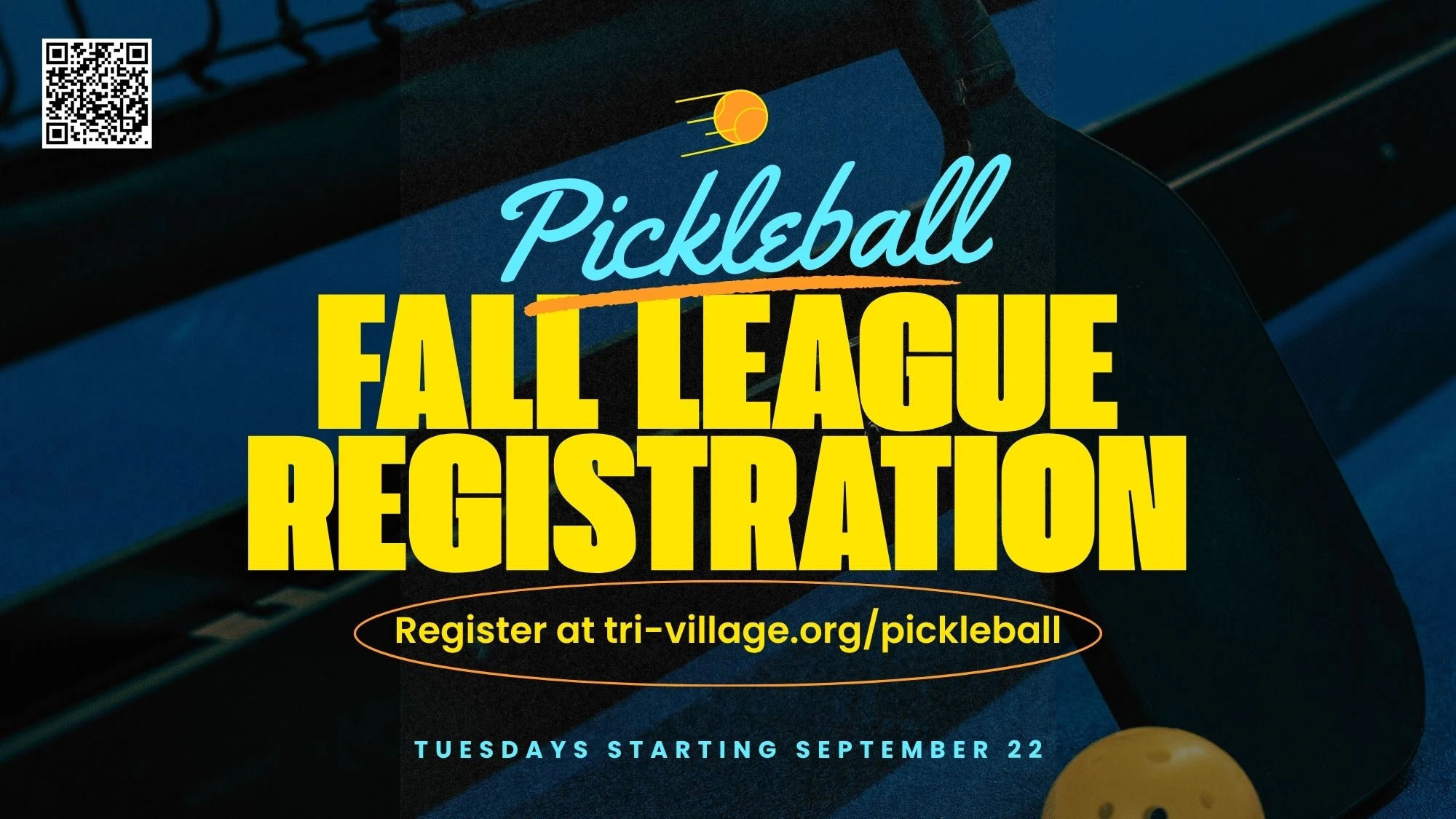 Fall Pickleball Registration Open