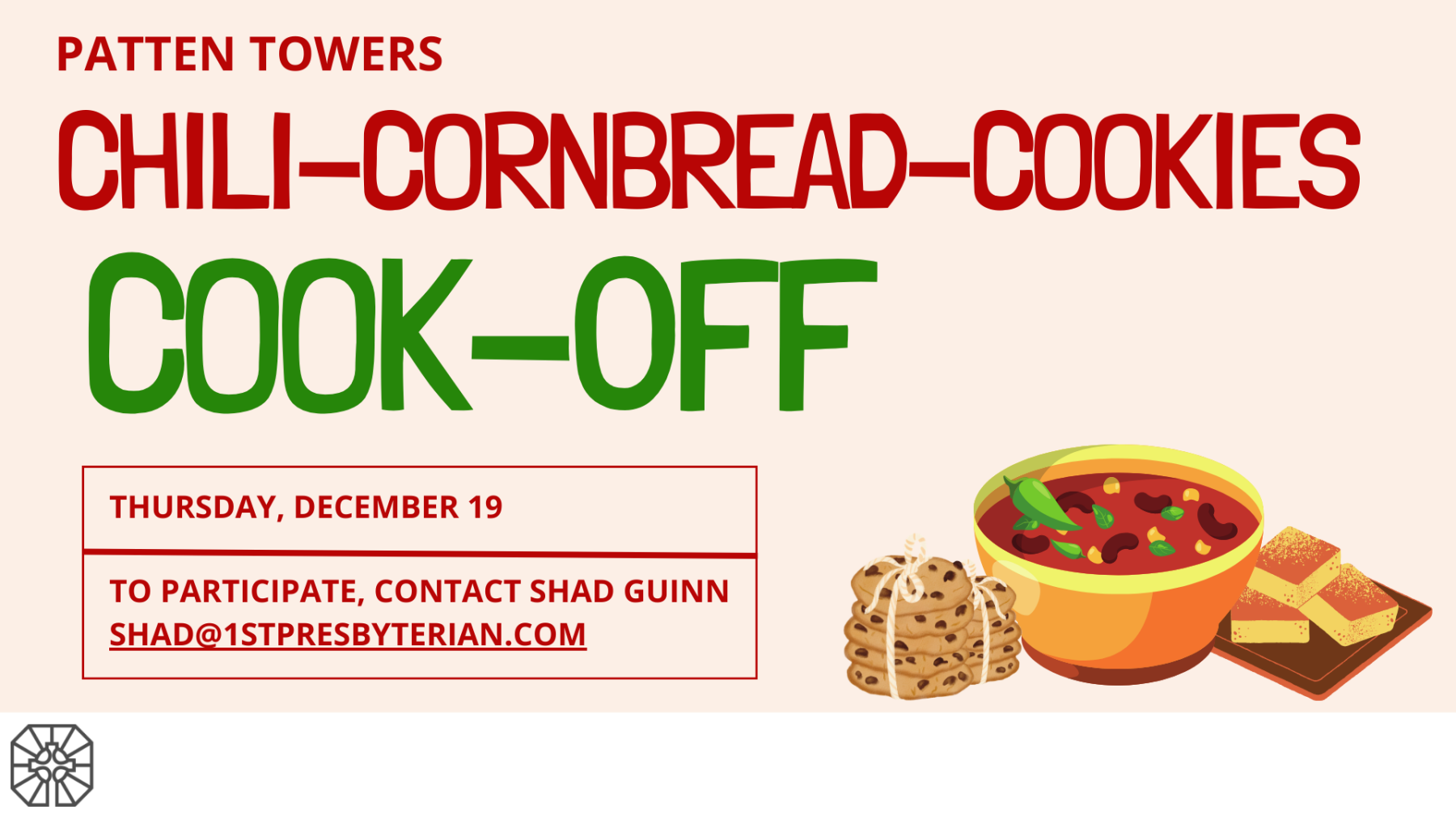 Patten Towers Chili-Cornbread-Cookies Cook-Off