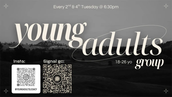 Legacy Church - Young Adults (18-26 yo)