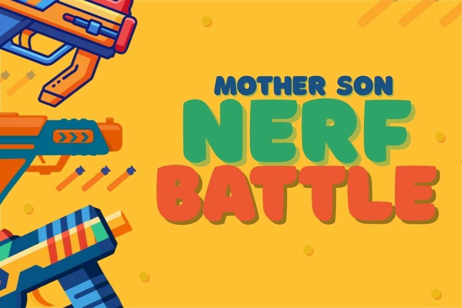 Mother Son Nerf Battle