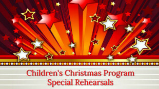 Children's Christmas Program Drama Rehearsal
