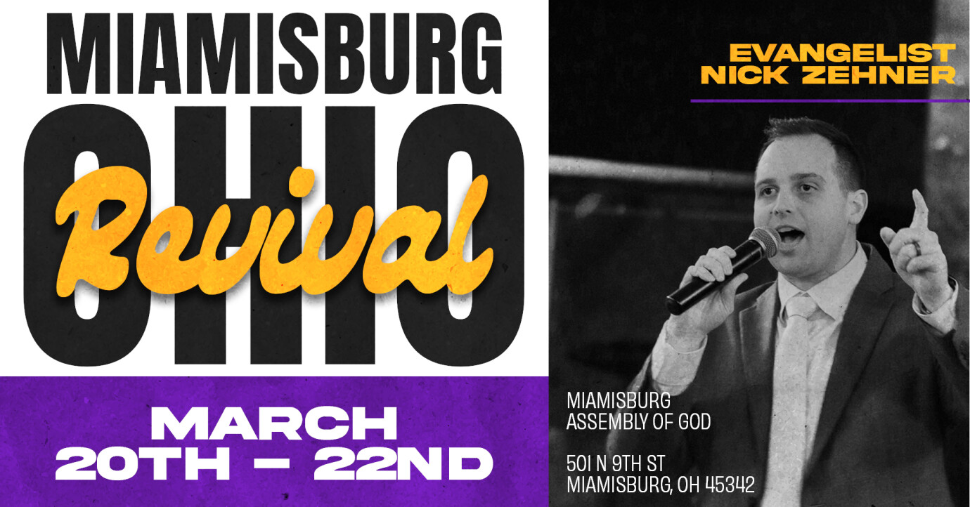 3-Day Revival with Nick Zehner - Sunday, March 22 at 10:15am