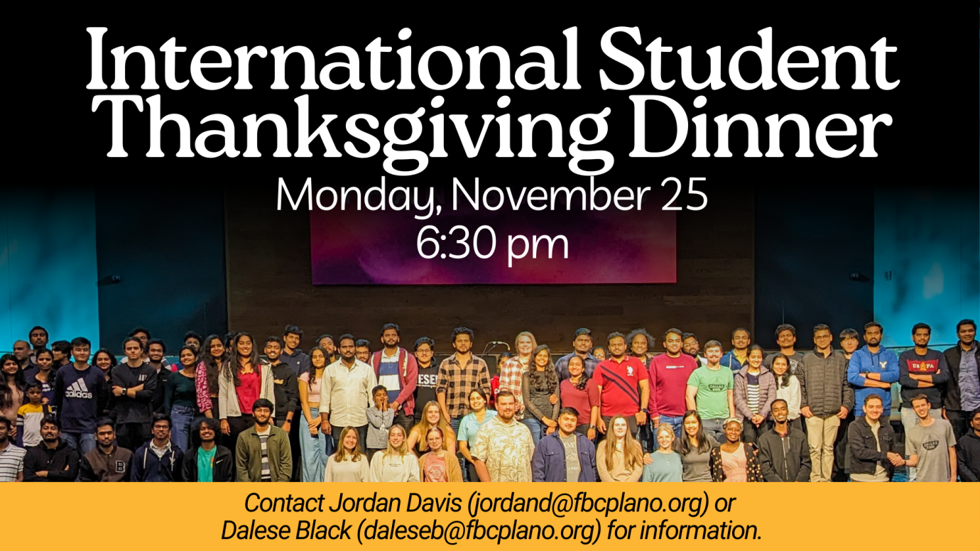 International Student Thanksgiving Dinner