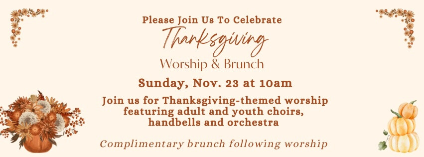 Thanksgiving Combined Worship Service & Brunch