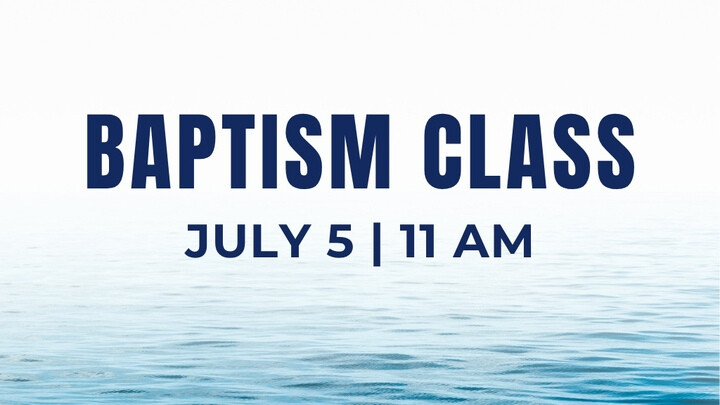 Baptism Class