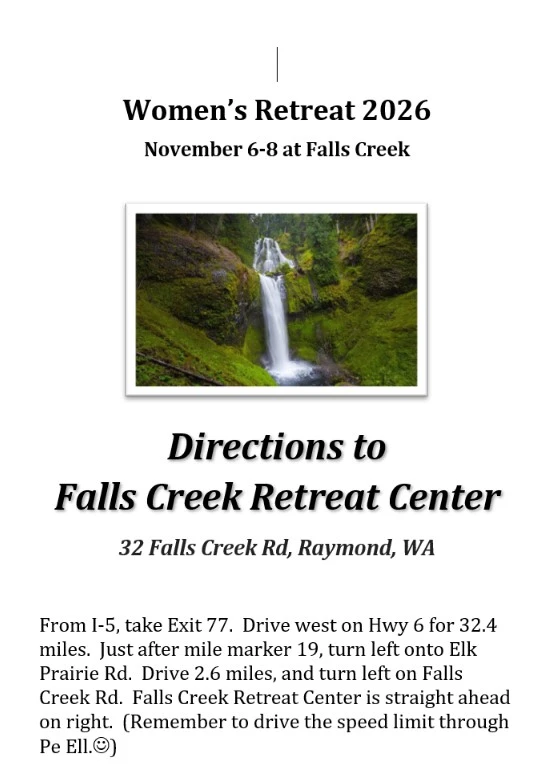 Directions to Falls Creek
