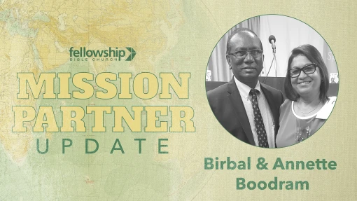 Mission Partner Update - The Boodrams, Sept. 2026