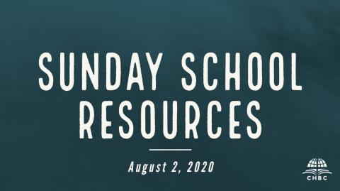 Sunday School Resources for August 2, 2020