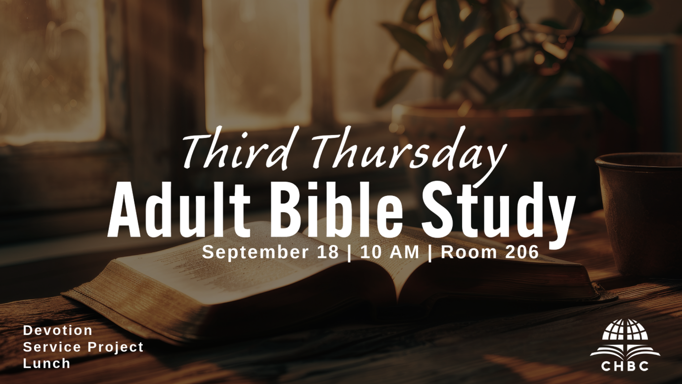 Third Thursday Adult Bible Study - September 2025