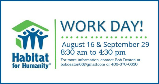 Habitat Work Day, 8:30-4:30