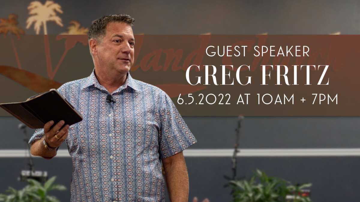 Guest Speaker Greg Fritz