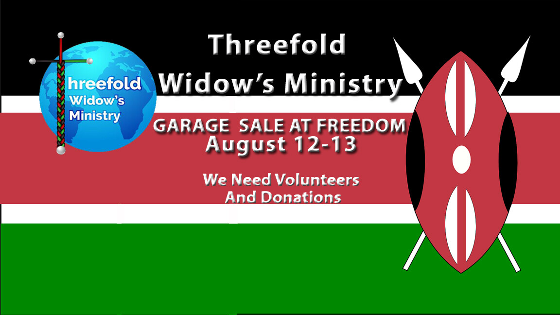 Threefold Widow's Ministry Garage Sale 