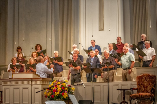 adults singing