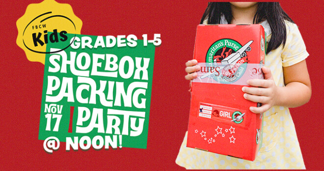 Shoebox Packing Party