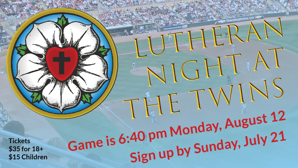 Lutheran Night at the Twins