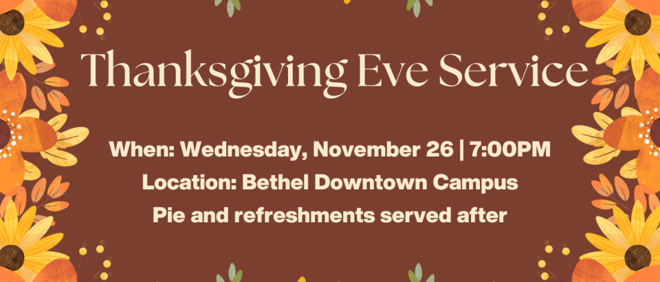 Thanksgiving Eve Service