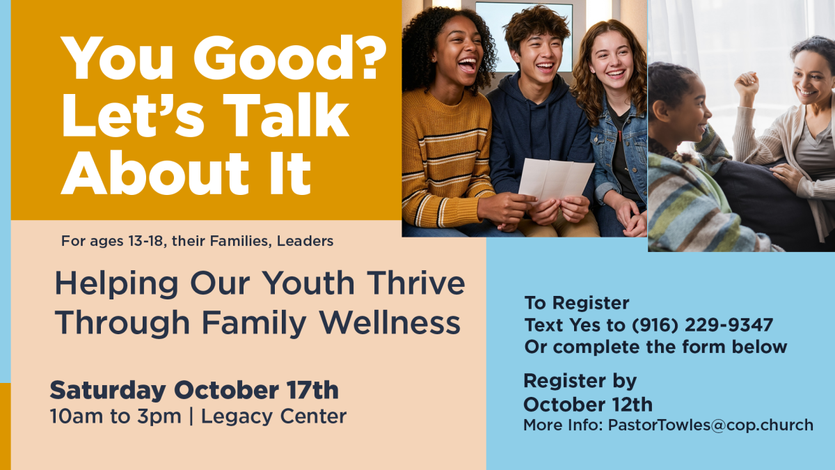You Good? Let's Talk About It:  Helping Our Youth Thrive Through Family Wellness