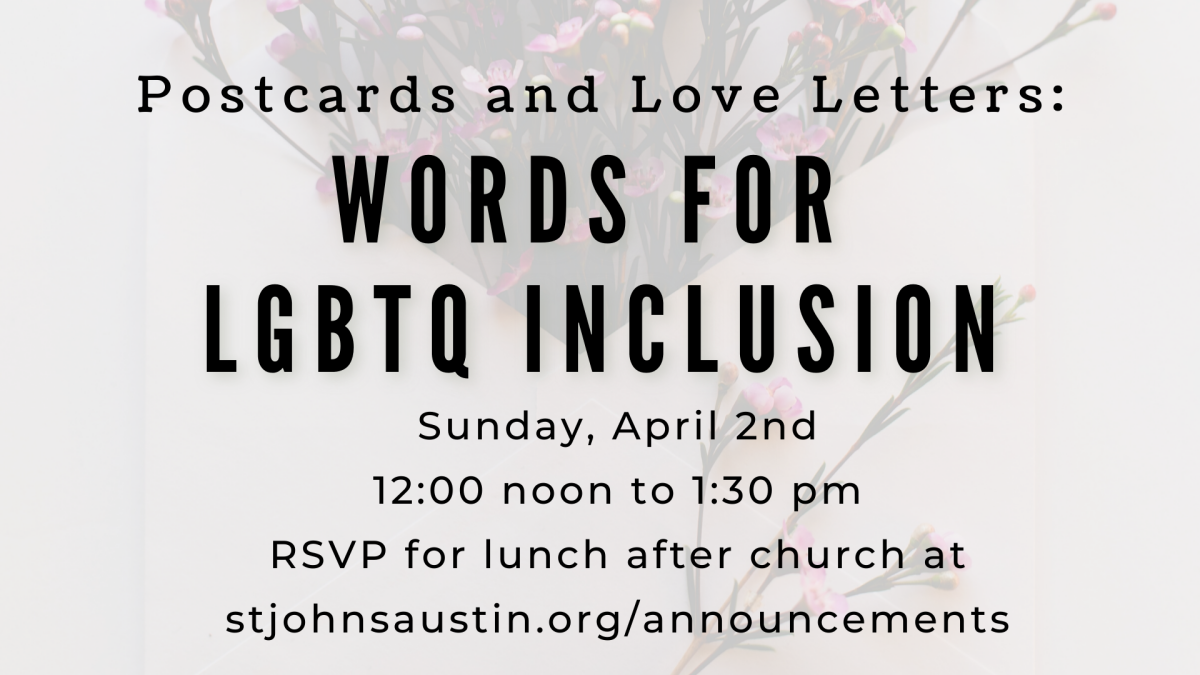 Postcards and Love Letters: Words for LGBTQ Inclusion