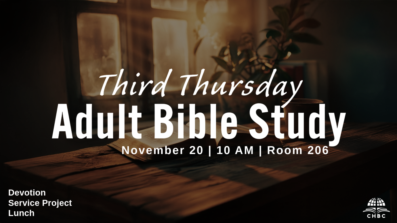 Third Thursday Adult Bible Study