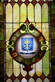 1857 seal in stained glass