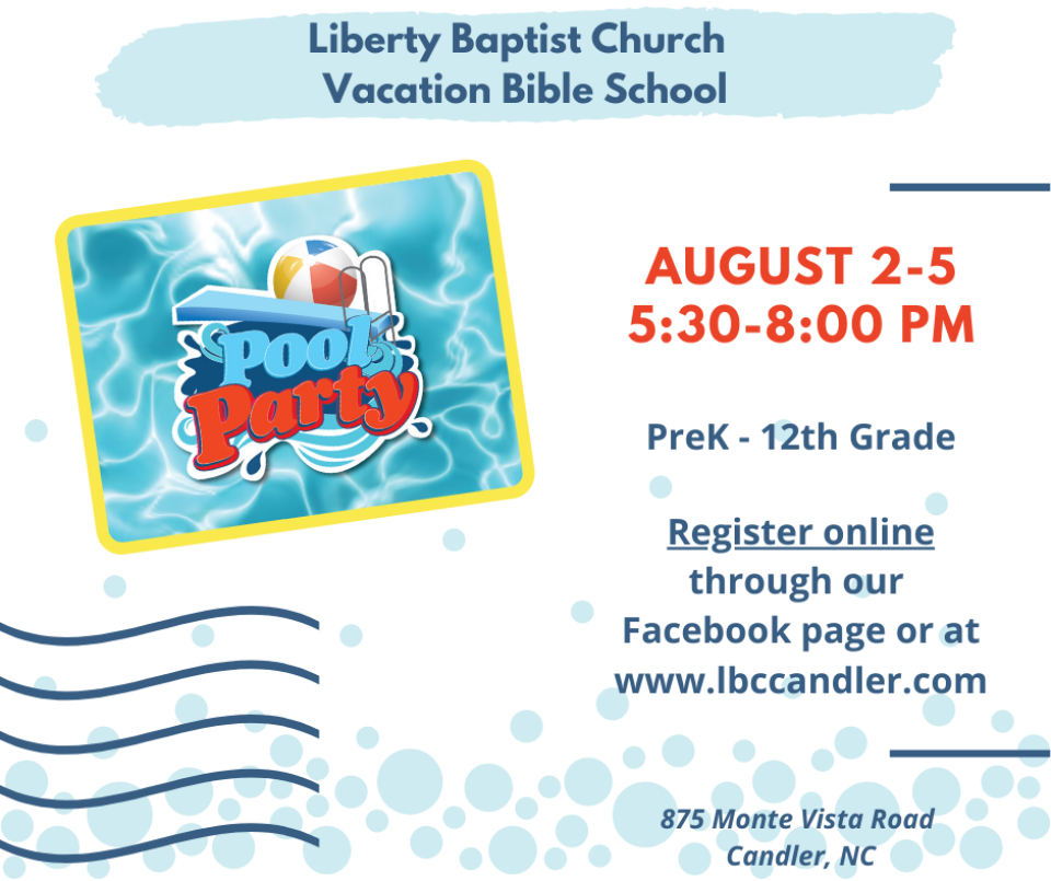 VBS "Pool Party-Make a splash with Jesus!"