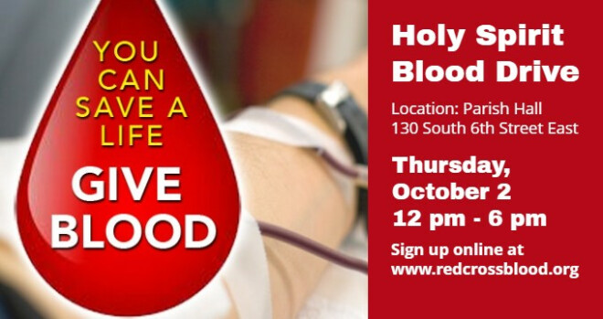 Fall Blood Drive, 12 - 6 pm