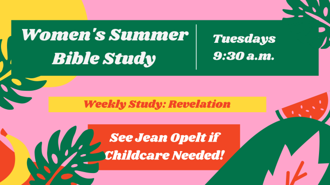 Women's Weekly Summer Bible Study: Revelation