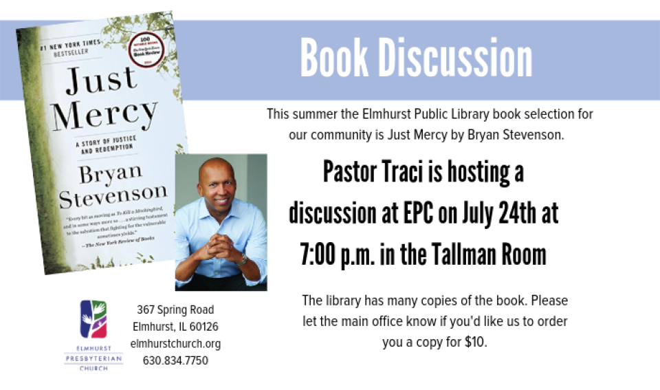 "Just Mercy" Book Discussion  