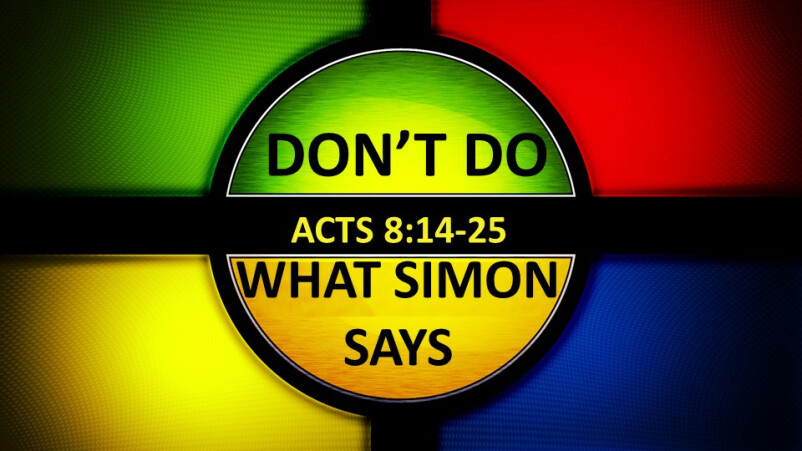 Don't Do What Simon Says