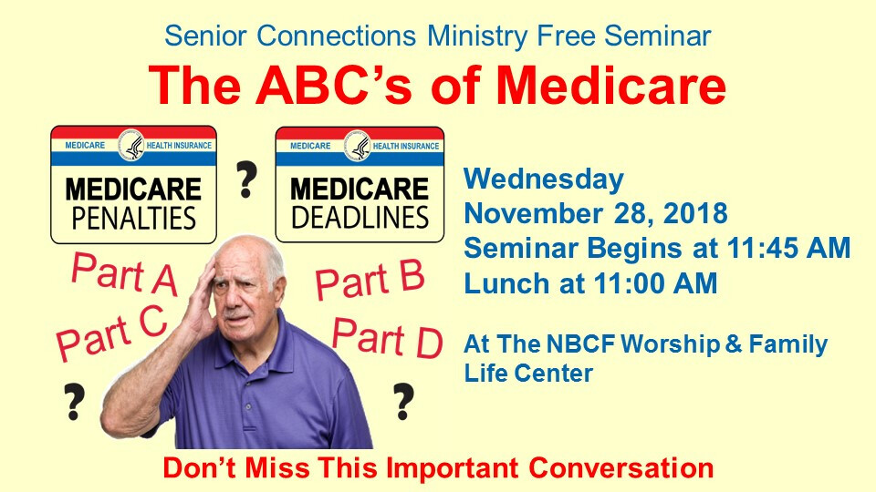Senior Ministry: The ABC's of Medicare