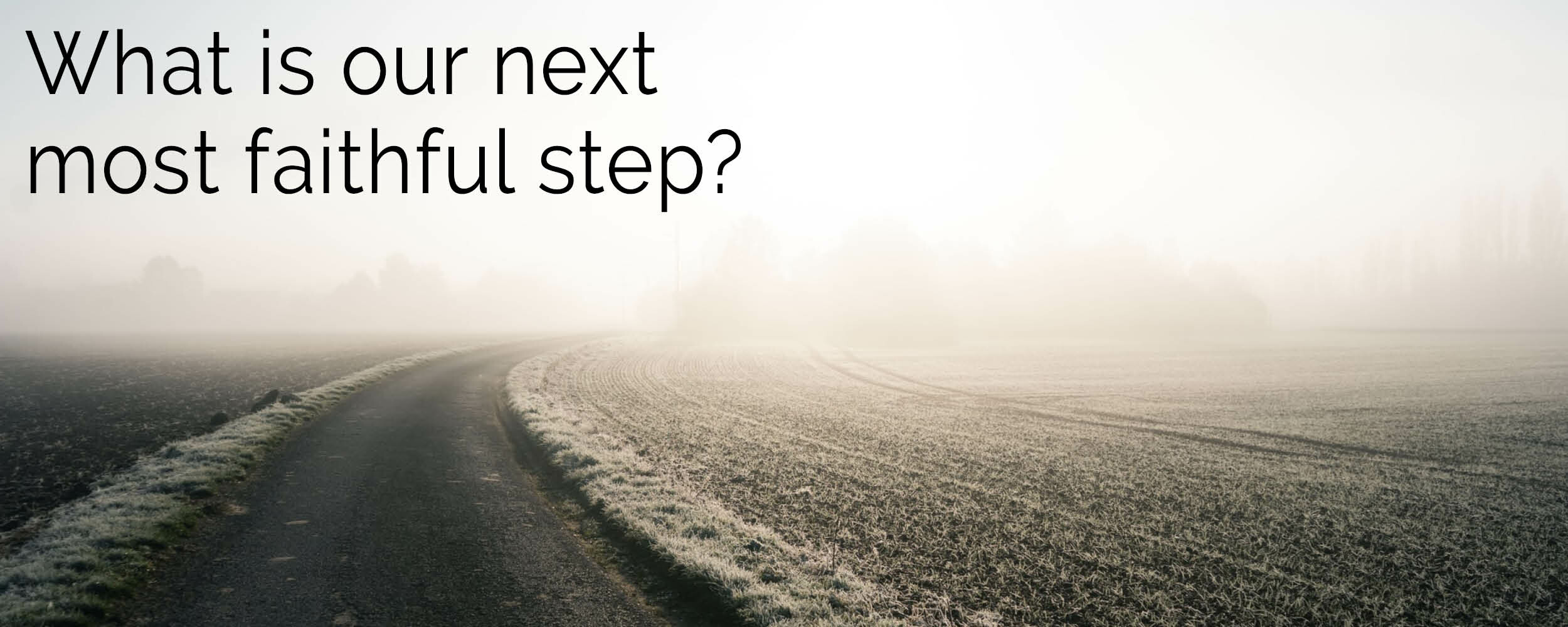 What is our next most faithful step