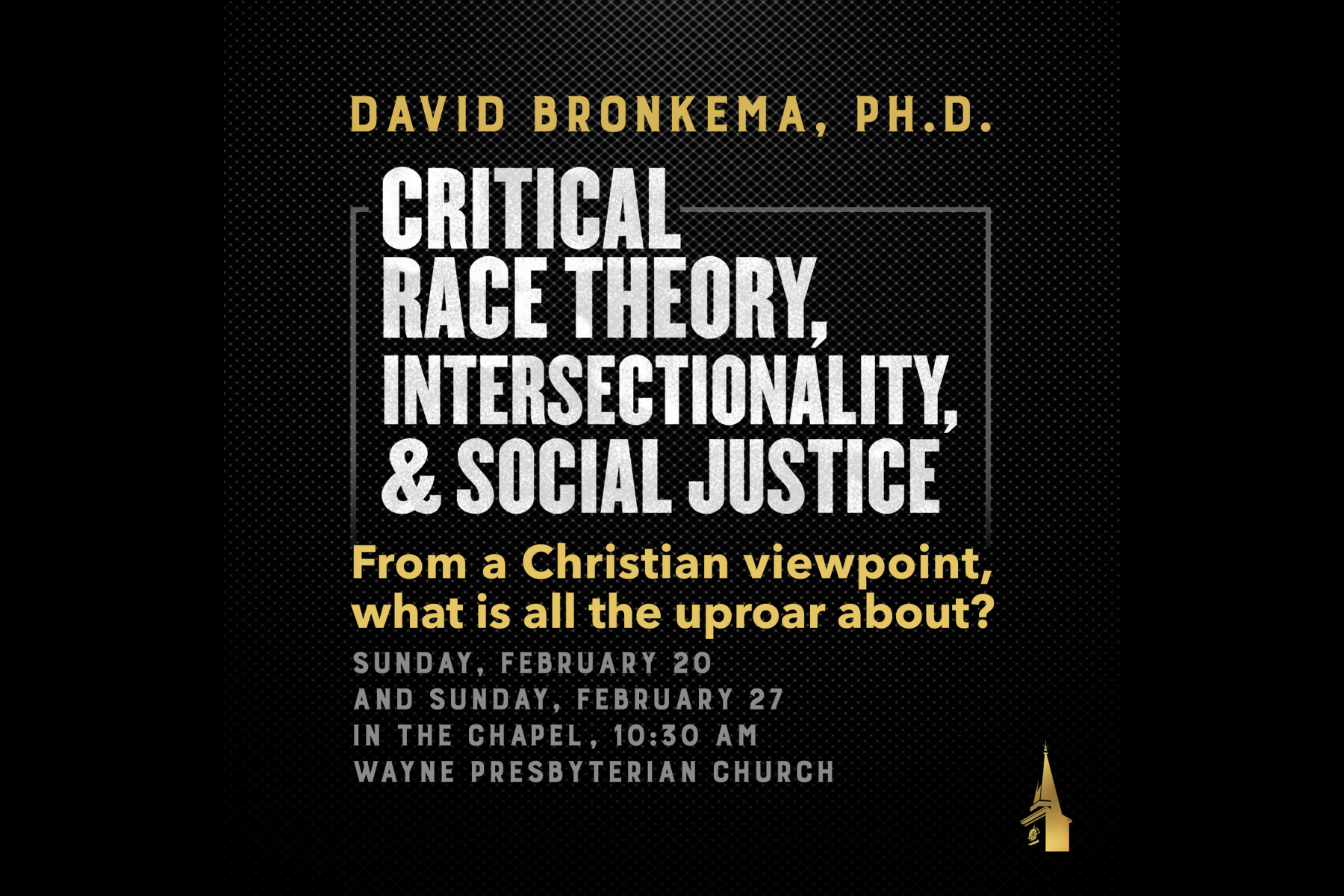Critical Race Theory with Dr. Bronkema