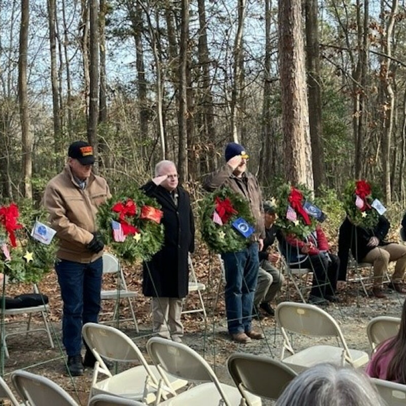 Wreaths Across America Event at Pickens Chapel Cemetery