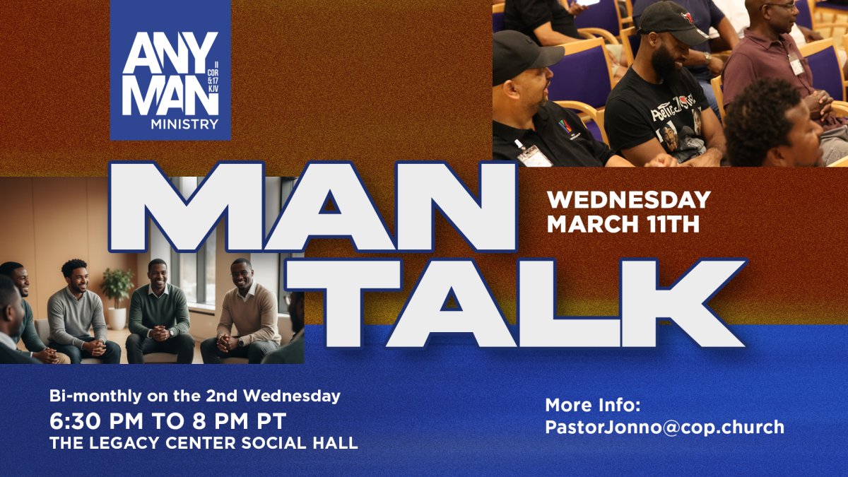 Any Man Men's Ministry MAN Talk: Healthy Discussions for Today's Man