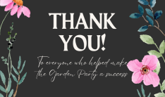 Thank you for a Successful Garden Party!