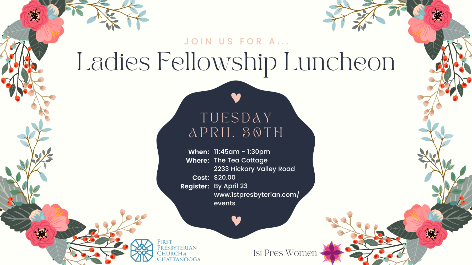 Ladies Fellowship Luncheon (Registration Closed)